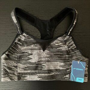 Brooks Rebound Racer - High Impact Adjustable Sports Bra - Black